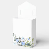 Elegant Eucalyptus Blue Rozen Vrijgezellenfeest Bedankdoosjes (Geopend)