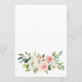 Elegant Eucalyptus Blush Pink Flowers Weddenschap Save The Date (Achterkant)
