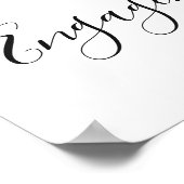 Elegant Eucalyptus Blush Rozen Engagement Party Poster (Hoek)