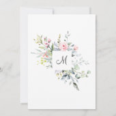 Elegant Eucalyptus Blush Rozen VRIJGEZELLENFEEST Kaart (Achterkant)