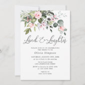 Elegant Eucalyptus Blush Rozen VRIJGEZELLENFEEST Kaart (Voorkant)