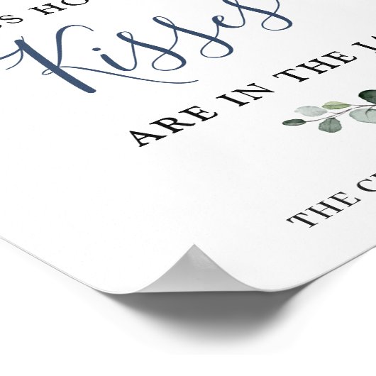 Elegant Eucalyptus Blush Rozen Vrijgezellenfeest Poster (Hoek)