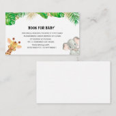 Elegant Eucalyptus-boeken voor baby Informatiekaartje (Voorkant / Achterkant)