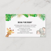 Elegant Eucalyptus-boeken voor baby Informatiekaartje (Voorkant)