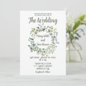 Elegant Eucalyptus Boho botanische groen Kaart (Staand voorkant)