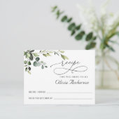 Elegant Eucalyptus Boho Vrijgezellenfeest Recept K Briefkaart (Staand voorkant)