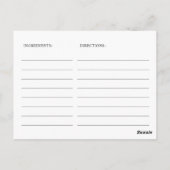 Elegant Eucalyptus Boho Vrijgezellenfeest Recept K Briefkaart (Achterkant)