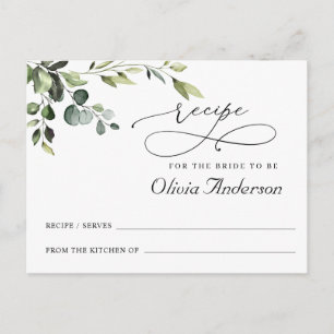 Elegant Eucalyptus Boho Vrijgezellenfeest Recept K Briefkaart