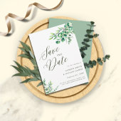 Elegant Eucalyptus Botanical Leaves Fotobruiloft Save The Date