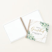 Elegant Eucalyptus Botanical Wedding Guestbook Notitieboek (Binnen)