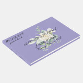 Elegant eucalyptus botanisch gastenboek (Hoek)