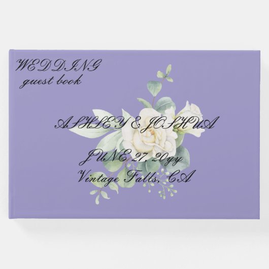 Elegant eucalyptus botanisch gastenboek (Voorkant)