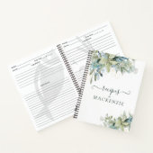 Elegant Eucalyptus botanisch recept Notitieboek (Binnen)