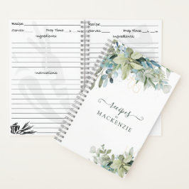 Elegant Eucalyptus Botanische Greenery Recipe Notitieboek