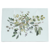 Elegant Eucalyptus Branch Botanical Dusty Green Groot Cadeauzakje (Voorkant)