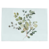Elegant Eucalyptus Branch Botanical Dusty Green Groot Cadeauzakje (Achterkant)