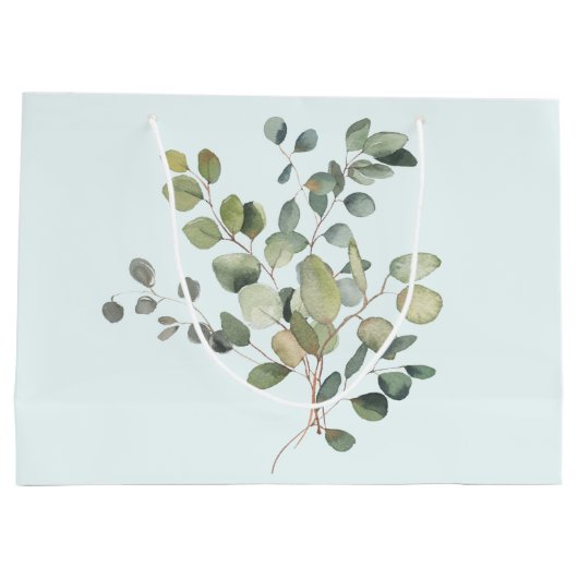 Elegant Eucalyptus Branch Botanical Dusty Green Groot Cadeauzakje