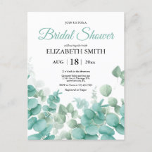 Elegant Eucalyptus Bridal Shower