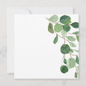 Elegant Eucalyptus Bridal Shower Kaart (Achterkant)