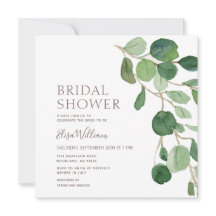 Elegant Eucalyptus Bridal Shower