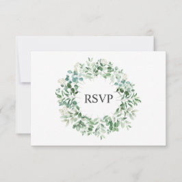 Elegant Eucalyptus bruiloft RSVP Kaart