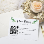 Elegant Eucalyptus bruiloft RSVP QR Code Online