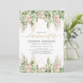 Elegant Eucalyptus Celebration of Life | Memorial Kaart (Staand voorkant)