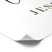 Elegant Eucalyptus COUPLE SHOWER Welcome Sign Poster (Hoek)