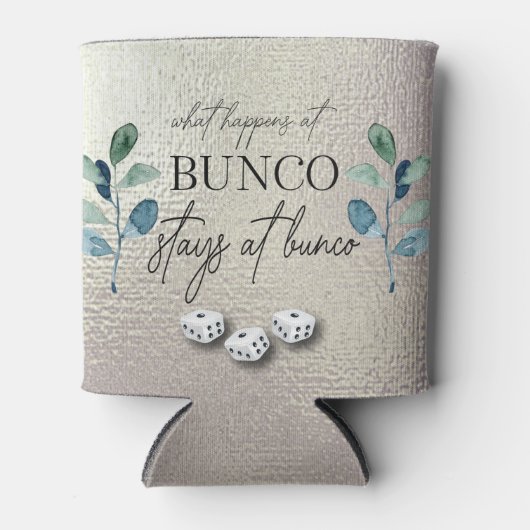 Elegant Eucalyptus Dice Bunco Blikjeskoeler (Voorkant)