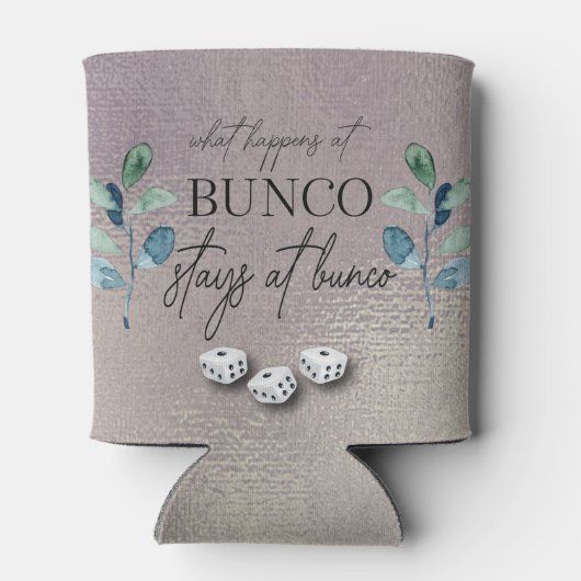 Elegant Eucalyptus Dice Bunco Blikjeskoeler (Achterkant)