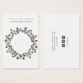 Elegant Eucalyptus die Kaarten voor juwelen laat z Visitekaartje (Voorkant /achterkant)