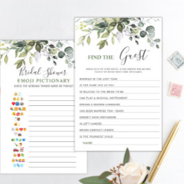 Elegant Eucalyptus dubbelzijdig Vrijgezellenfeest 