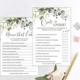 Elegant Eucalyptus dubbelzijdig Vrijgezellenfeest 