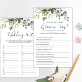 Elegant Eucalyptus dubbelzijdig Vrijgezellenfeest 