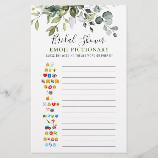 Elegant Eucalyptus dubbelzijdig Vrijgezellenfeest  (Voorkant)