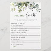 Elegant Eucalyptus dubbelzijdig Vrijgezellenfeest  (Achterkant)