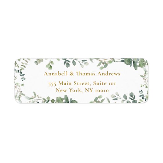 Elegant, Eucalyptus Etiket (Voorkant)