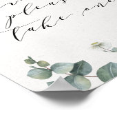 Elegant Eucalyptus Favor Teken Poster (Hoek)
