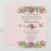 Elegant Eucalyptus Floral Blush Pink (Voorkant / Achterkant)