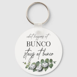 Elegant Eucalyptus Floral Bunco Sleutelhanger