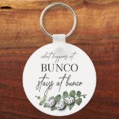 Elegant Eucalyptus Floral Bunco Sleutelhanger (Voorkant)