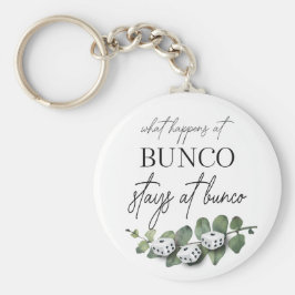 Elegant Eucalyptus Floral Bunco Sleutelhanger