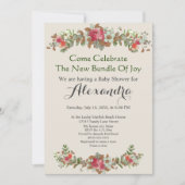 Elegant Eucalyptus Floral Mint Green Baby shower (Voorkant)