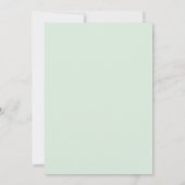 Elegant Eucalyptus Floral Mint Green Baby shower (Achterkant)
