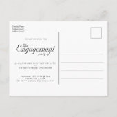 Elegant Eucalyptus Floral slaat het Verloving Datu Uitnodiging Briefkaart (Achterkant)