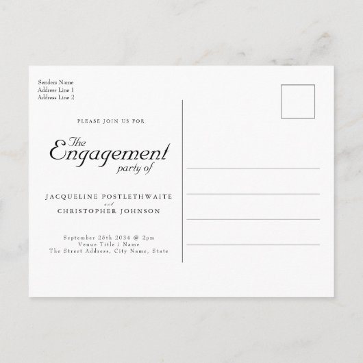 Elegant Eucalyptus Floral slaat het Verloving Datu Uitnodiging Briefkaart (Achterkant)