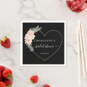 Elegant Eucalyptus Flower Heart Vrijgezellenfeest Servet (Insitu)