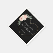 Elegant Eucalyptus Flower Heart Vrijgezellenfeest Servet (Hoek)