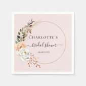 Elegant Eucalyptus Flower Servet (Voorkant)