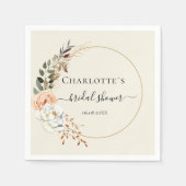 Elegant Eucalyptus Flower Servet (Voorkant)